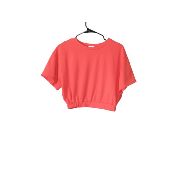 Le Lis Red Crop Top Women’s Small – Y2K Short Sleeve Cropped Sweatshirt Tee - Picture 5 of 6